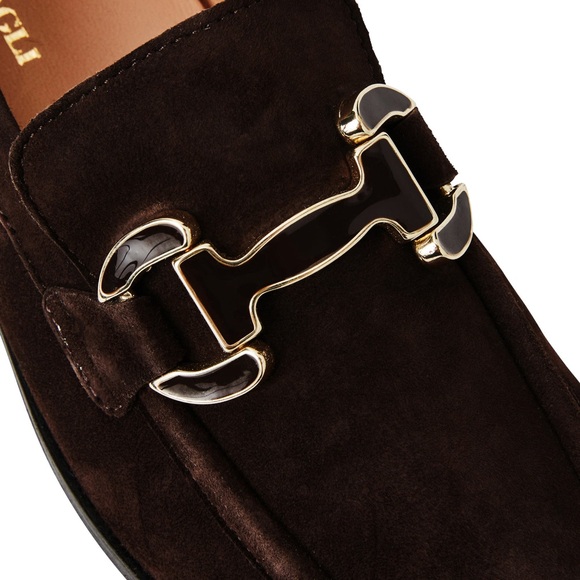 NATALIE SQUARE TOE LOAFER-BROWN SUEDE - Picture 5 of 9